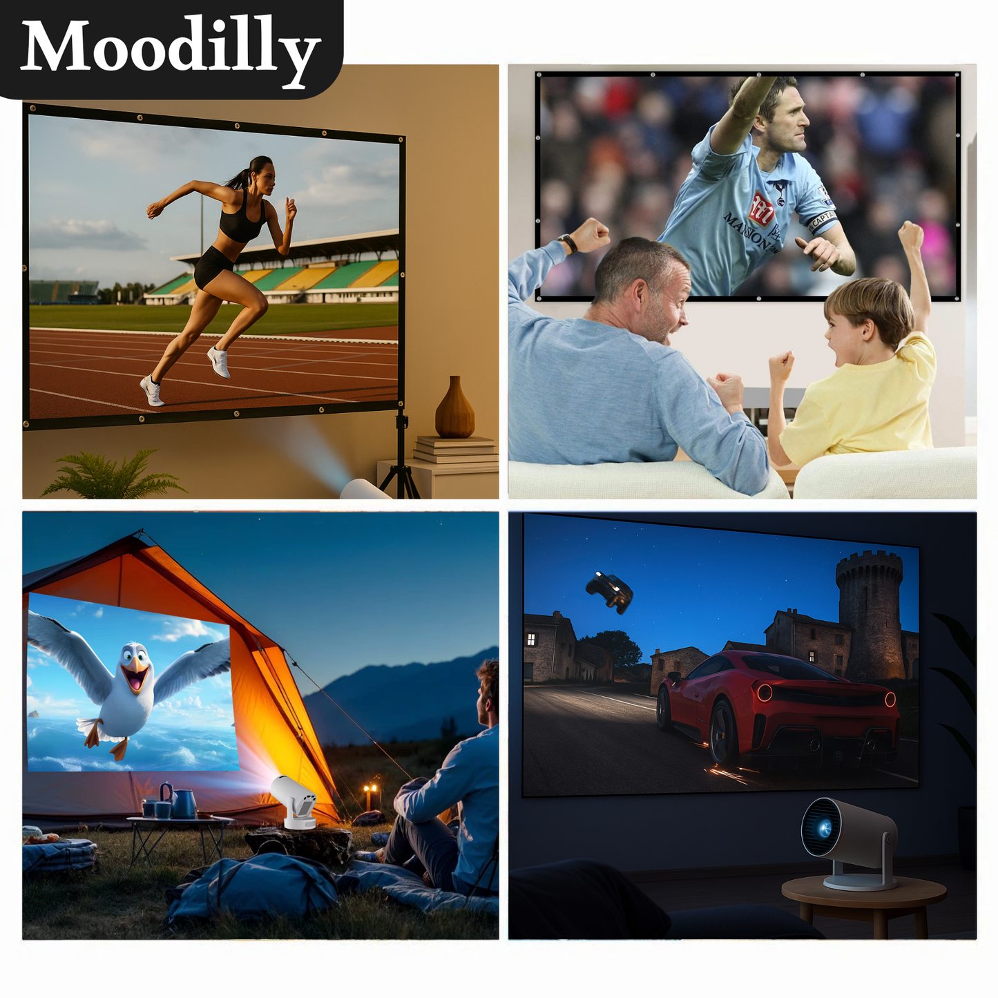Moodilly Projektorskjerm
