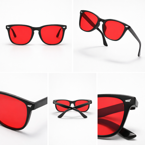 RL-01 Red Lens Glasses - Nattlinser